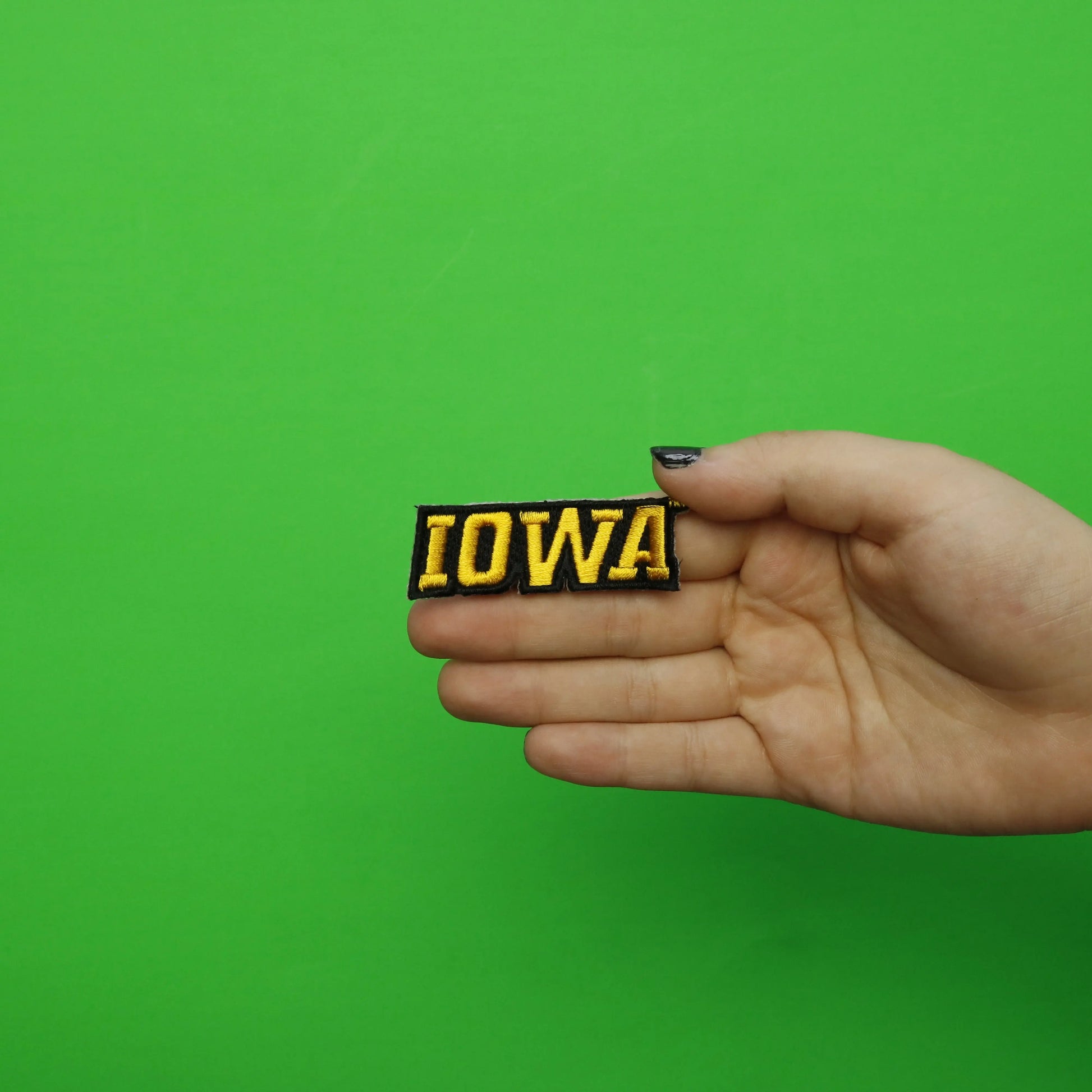 Iowa Hawkeyes Script Iron On Embroidered Patch 