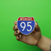 Interstate 95 I-95 Freeway Sign Embroidered Iron On Patch 