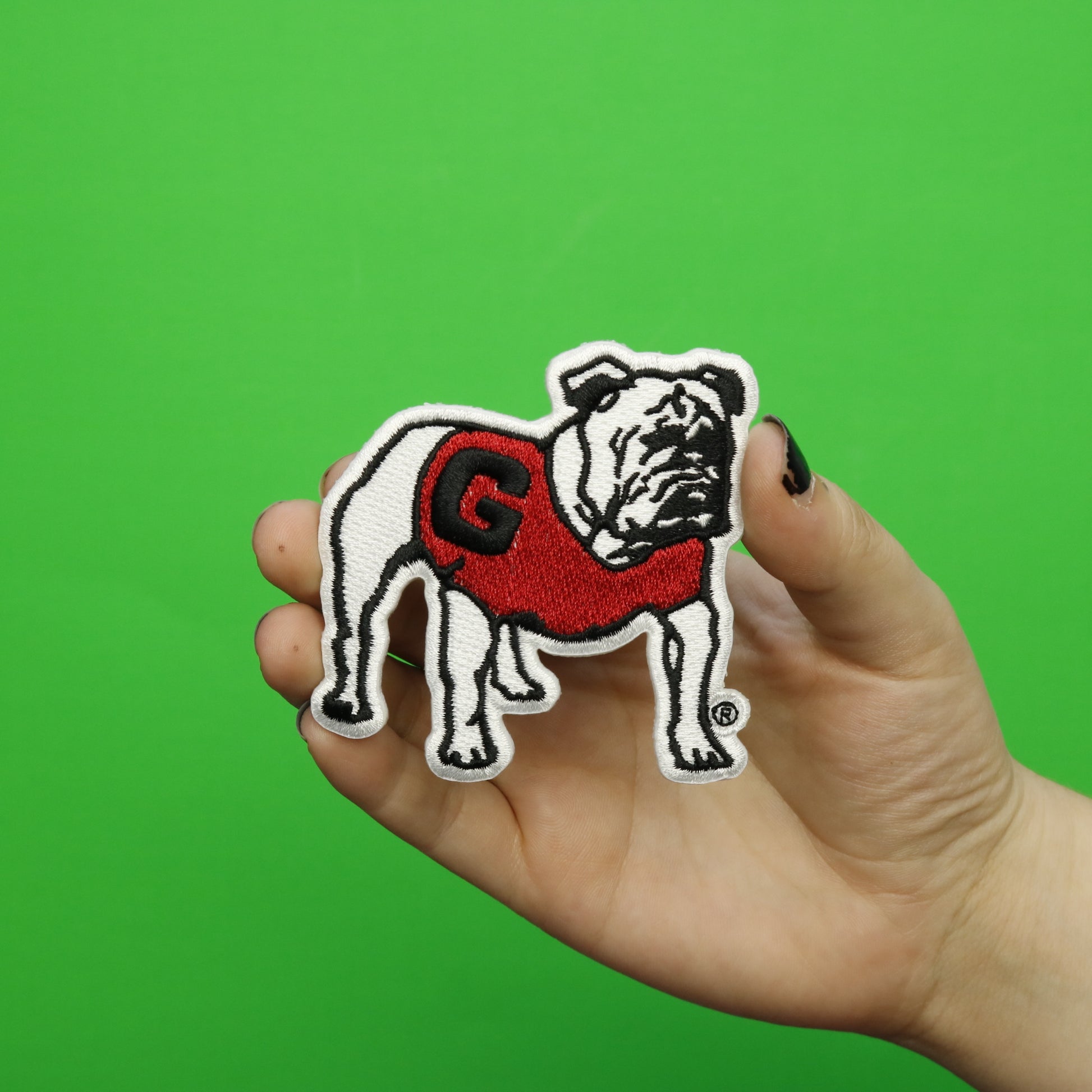 Georgia Bulldogs Mascot UGA Embroidered Iron-On Patch 