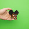 Afro Puff Girl Patch Strong Beautiful Natural Embroidered Iron On 