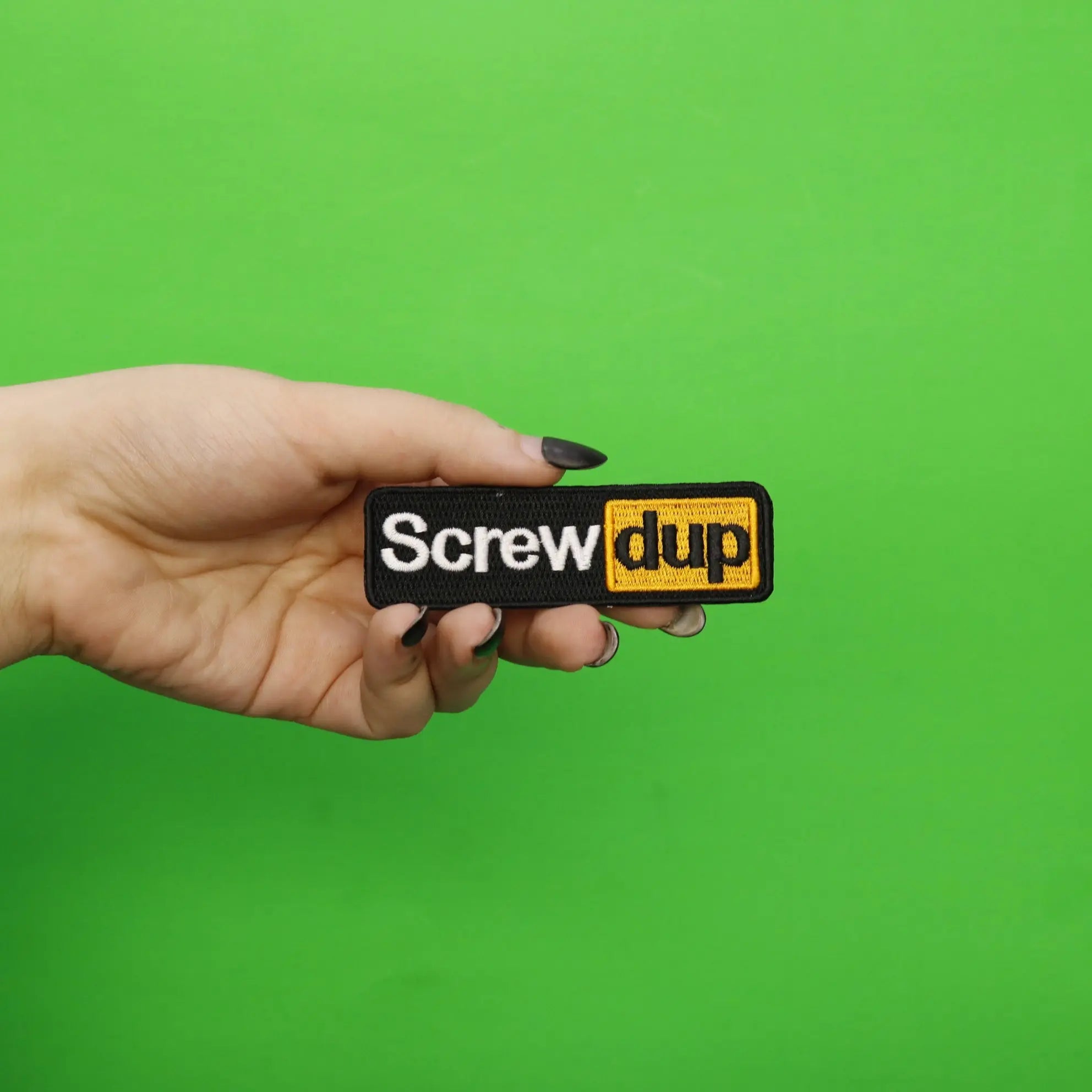 ScrewDup Website Hub Parody Logo Embroidered Iron On Patch