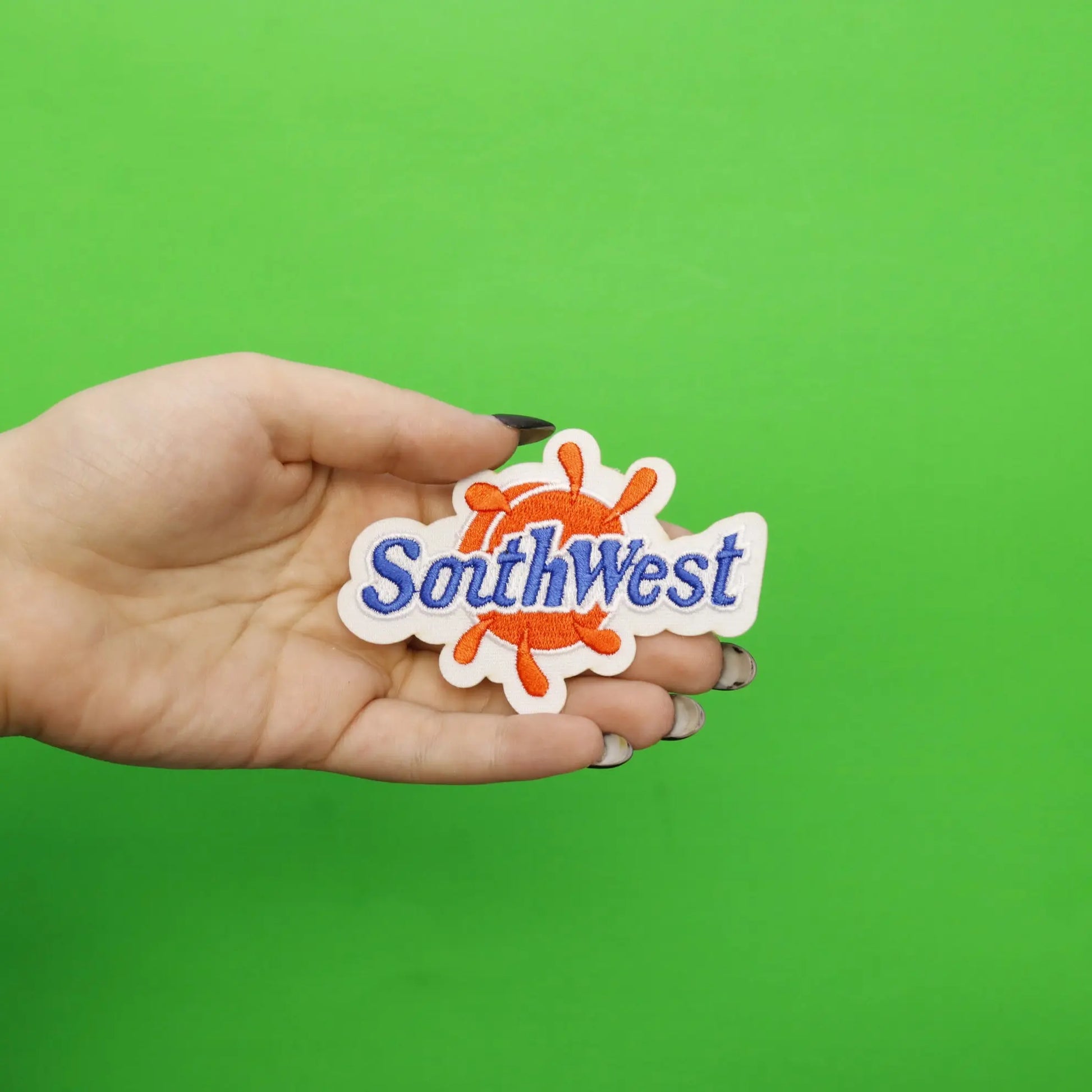 Southwest Houston Patch Orange Soda Logo Embroidered Iron On 