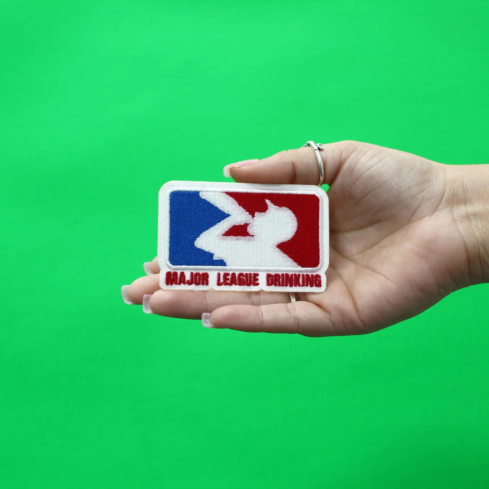 Major League Drinking Patch MLD Beer Games Embroidered Iron On