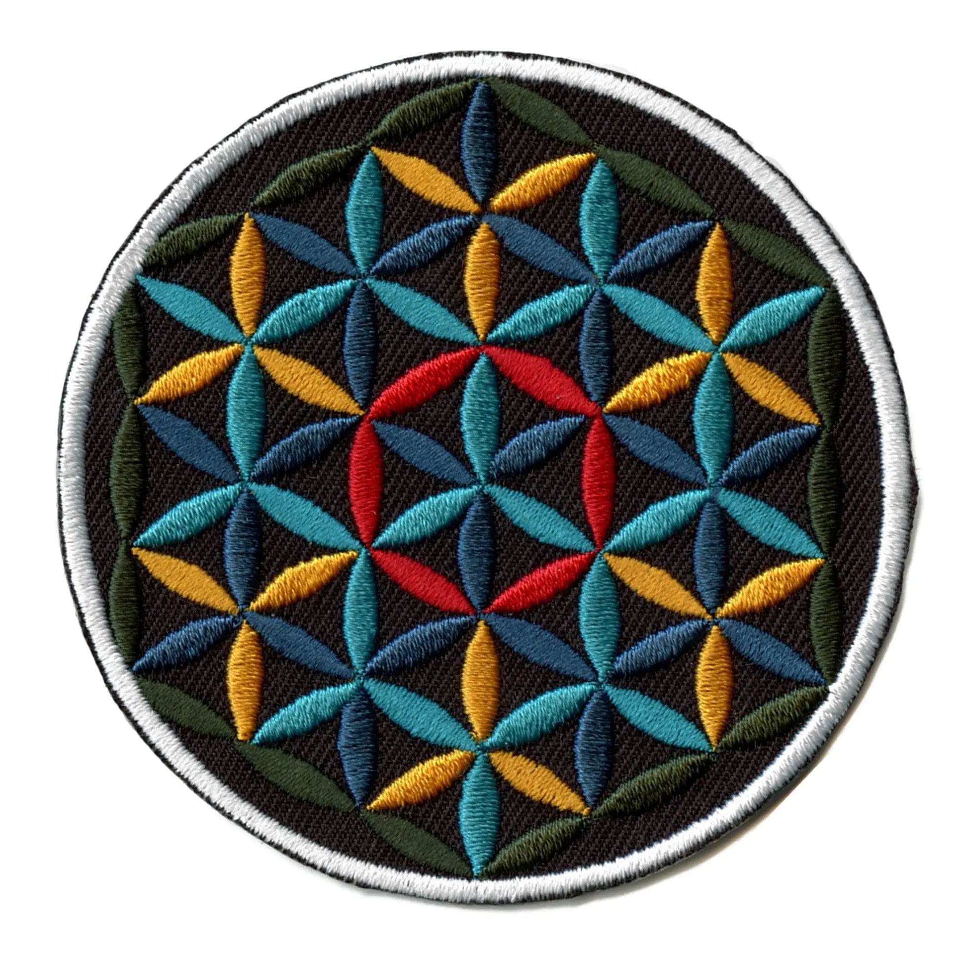 Mandala Patch Art Pattern Embroidered Iron On 