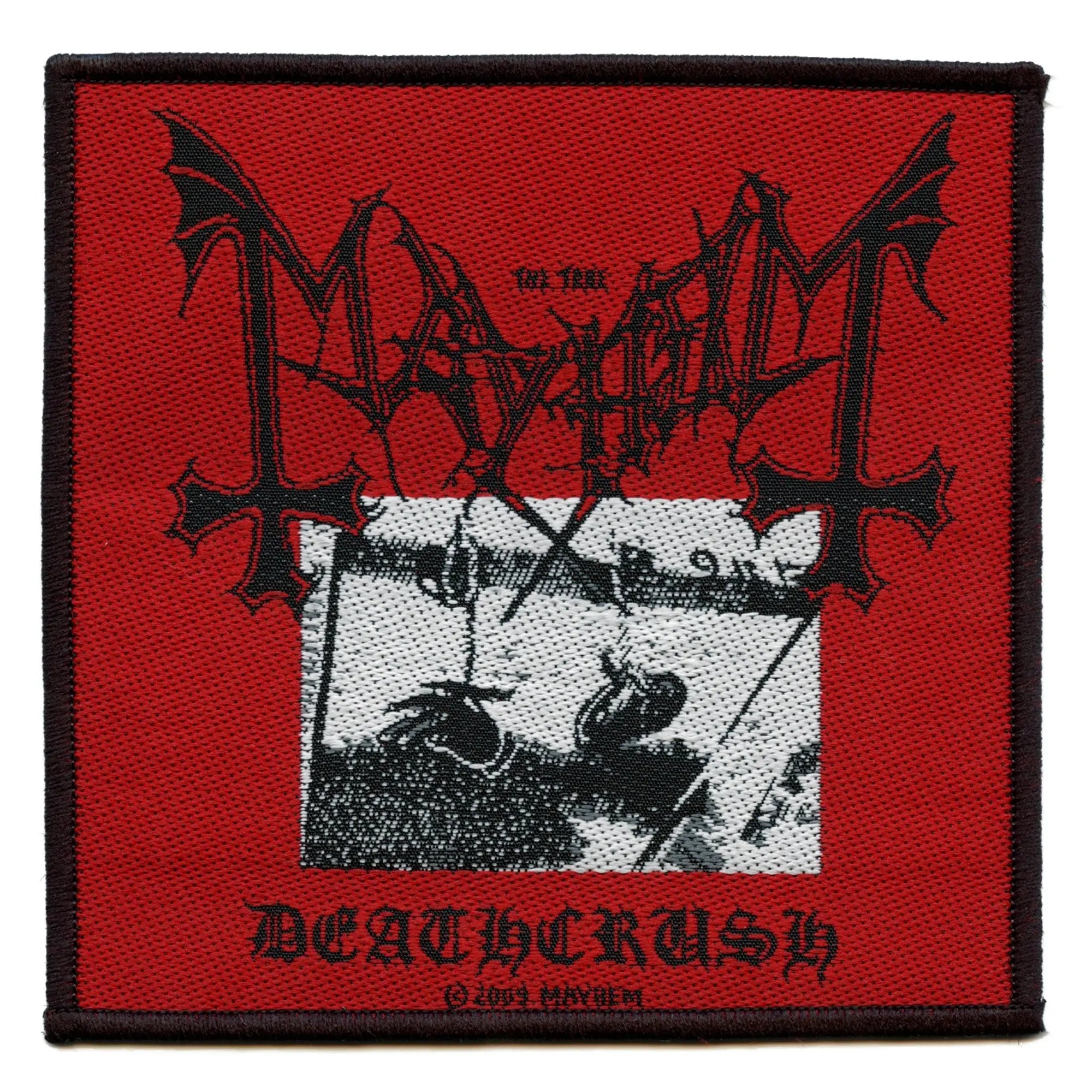 Mayhem Deathcrush Patch 1987 Album Art Sew On