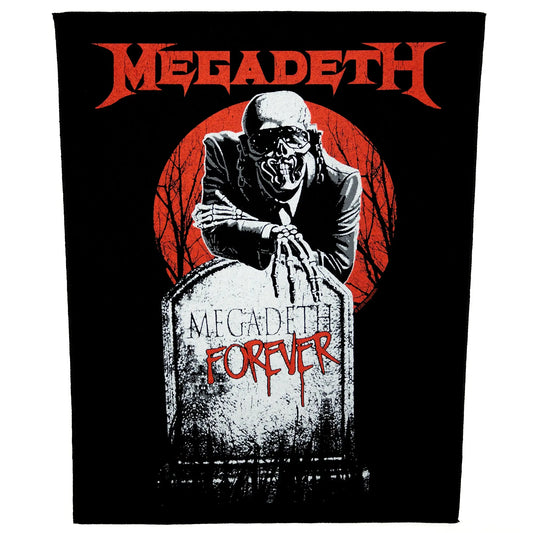 Megadeth Forever Tombstone Back Patch Rock XL DTG Printed Sew On