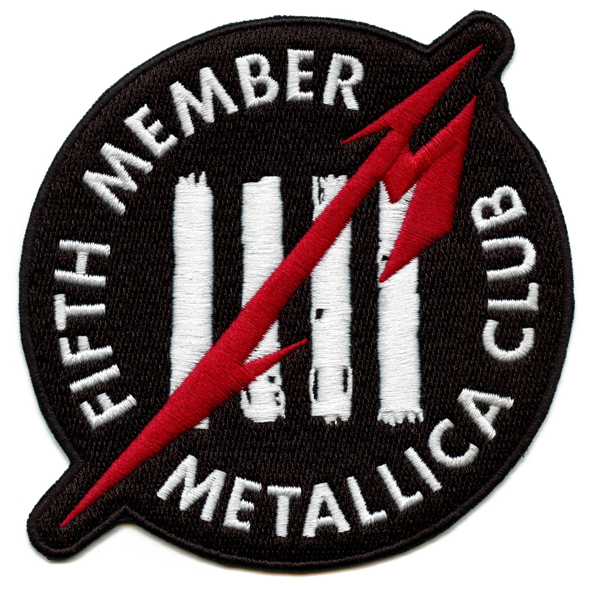 Official Metallica Patch Fifth Member Embroidered Iron On