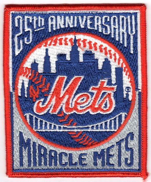 1969 New York Mets 'Miracle Mets' Champions 1994 25th Anniversary Jersey Patch