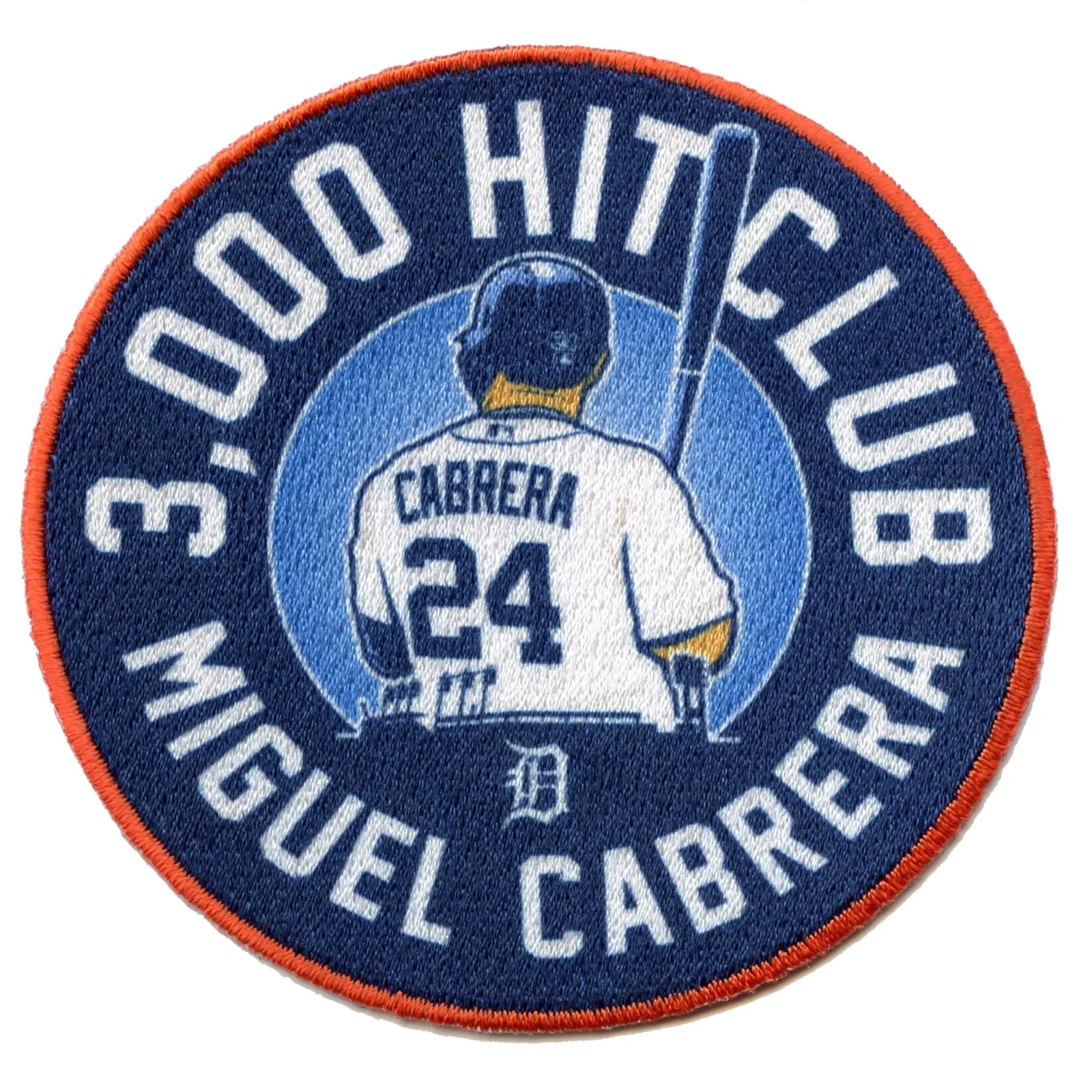 Detroit Tigers Miguel Cabrera 3000 Hit Club Patch
