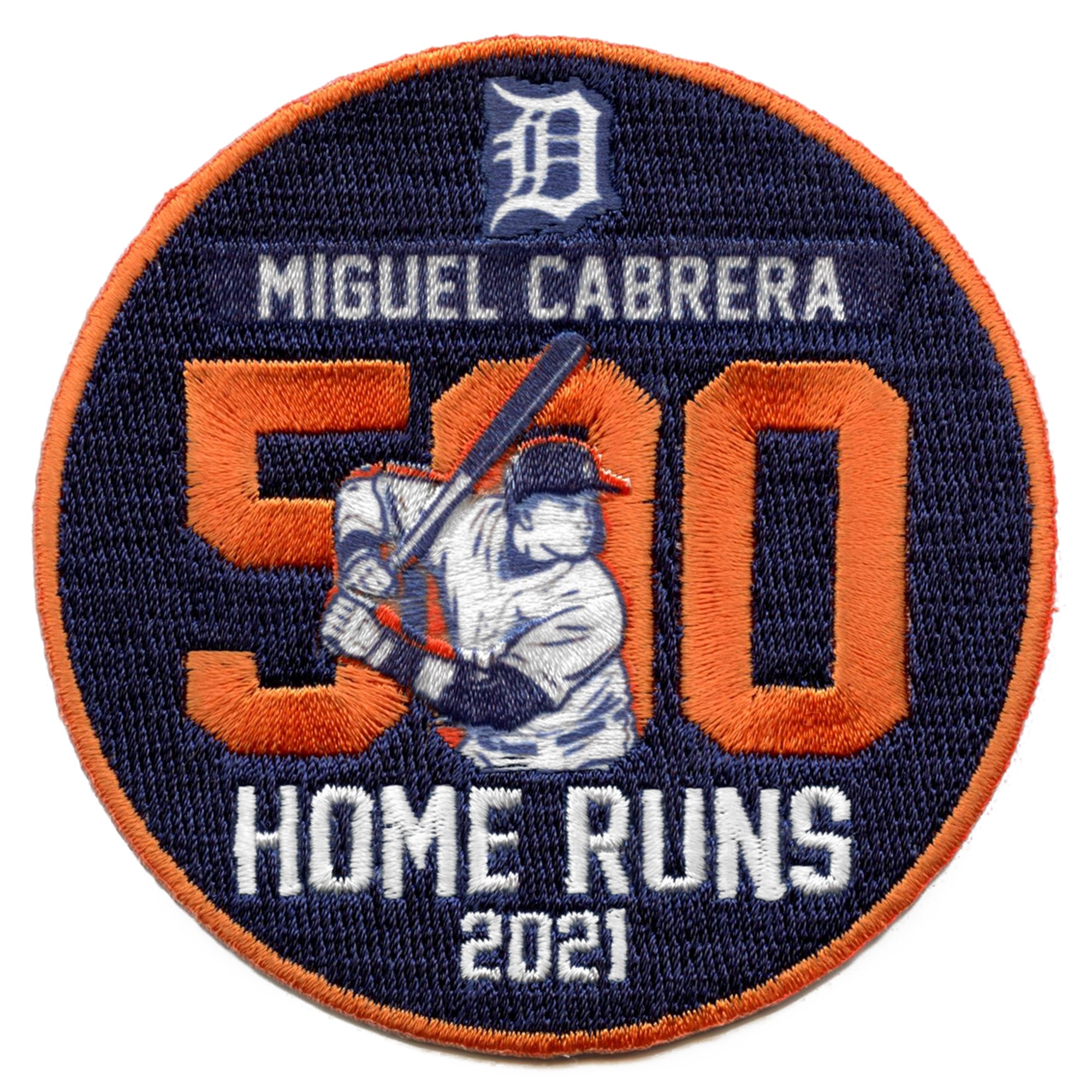 Detroit Tigers Miguel Cabrera 500 Homeruns Commemorative Patch