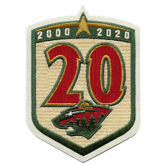Minnesota Wild 20th Anniversary Season Jersey Patch (2020-21) 