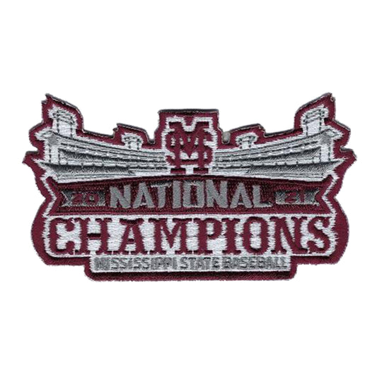 2021 Mississippi State College National Champions Patch Embroidered Iron On 