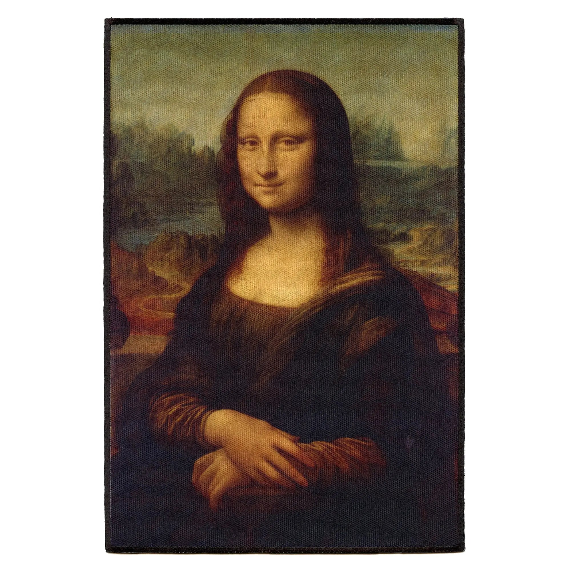 Mona Lisa Patch Leonardo Da Vinci Painting Italian Renaissance Large Iron On