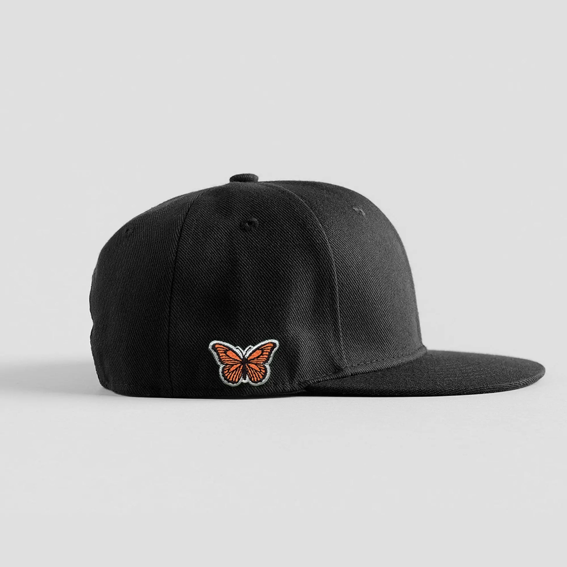 Monarch Butterfly Hat Patch Embroidered Iron On