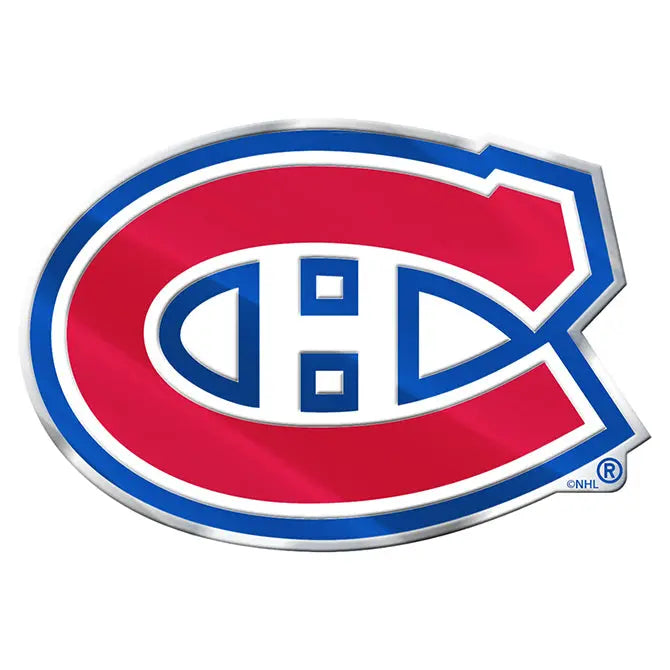Montreal Canadiens NHL Colored Aluminum Car Auto Emblem
