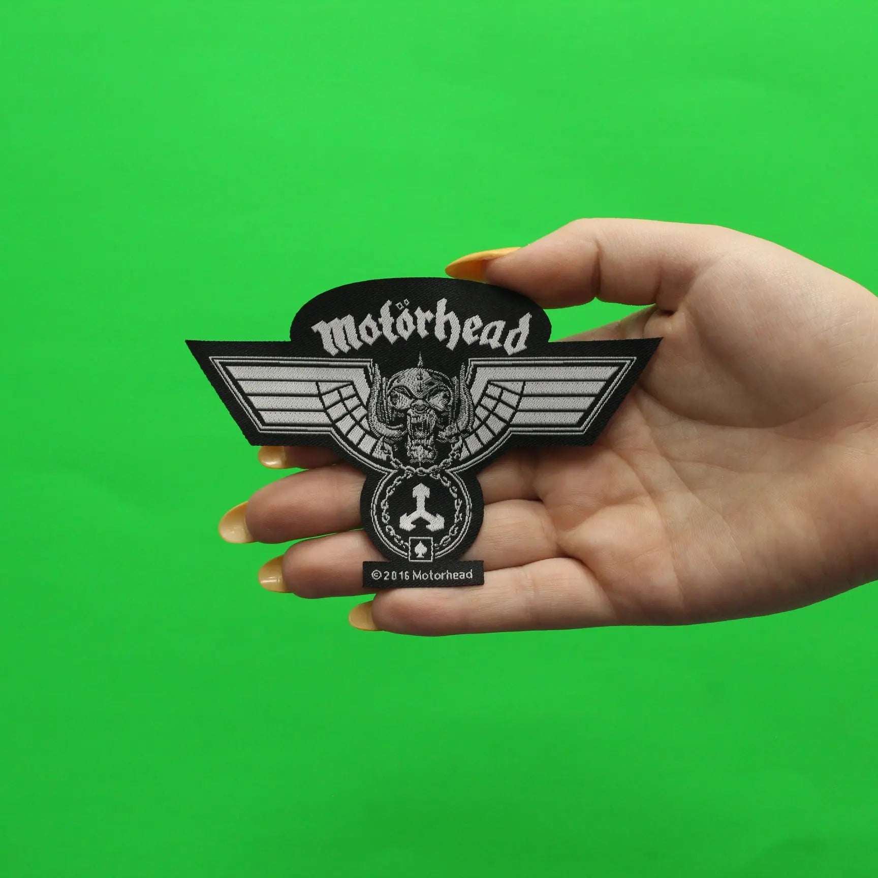 2016 Motorhead Hammered Die Cut Woven Sew On Patch