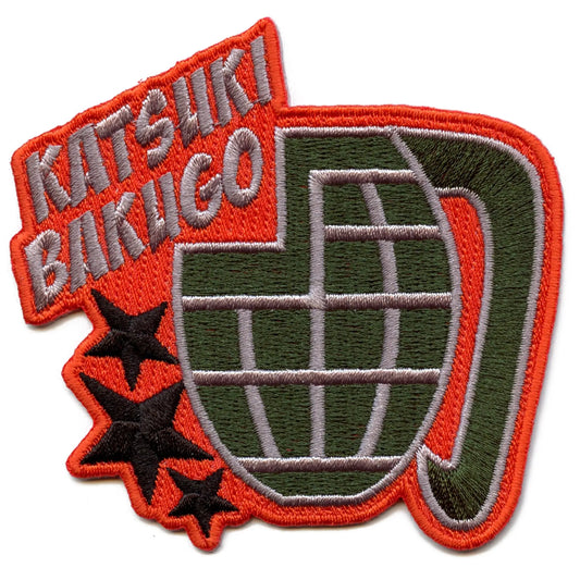 My Hero Academia Katsuki Bakugo Grenade Anime Embroidered Iron On Patch