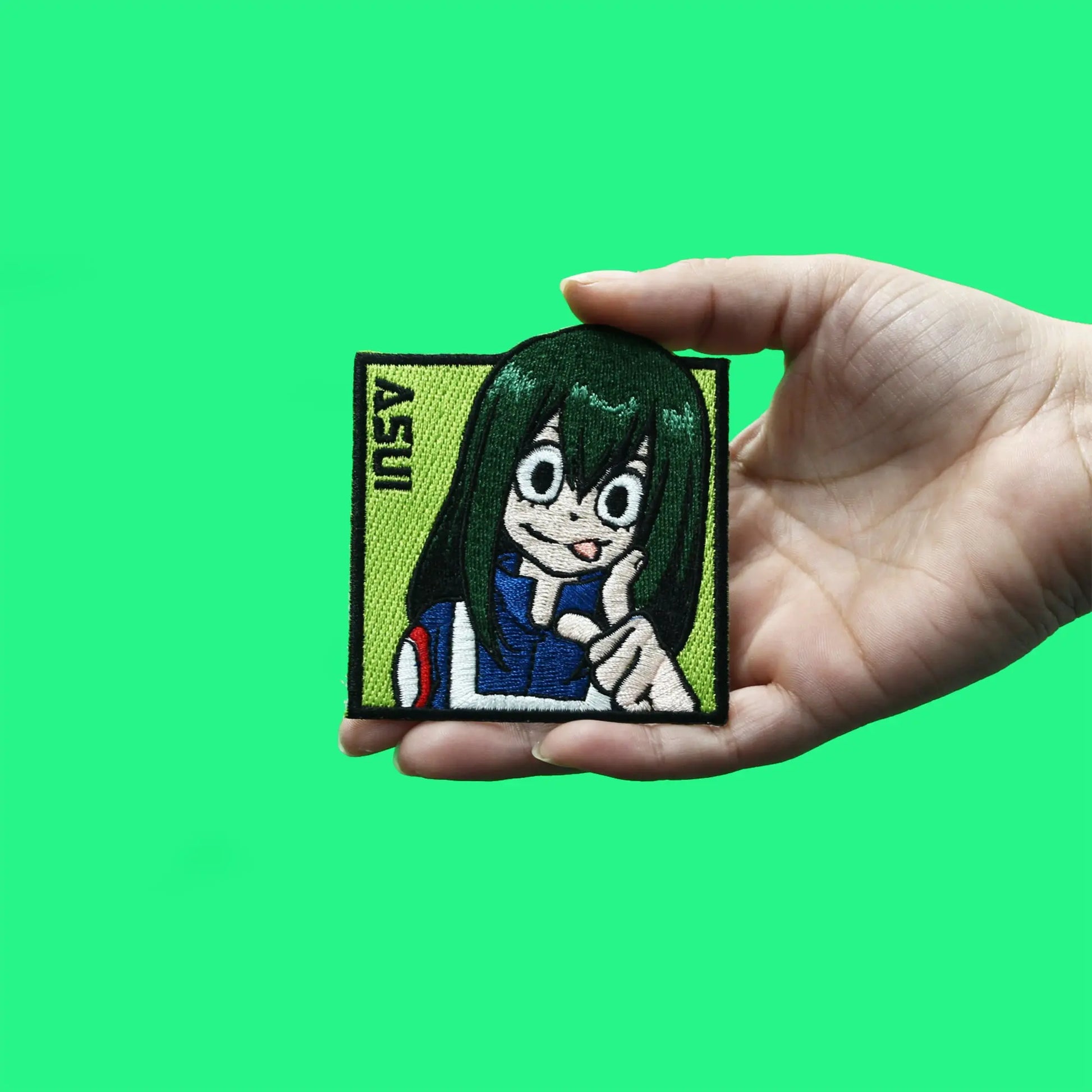 My Hero Academia Patch Tsuyu Asui Square Embroidered Iron On