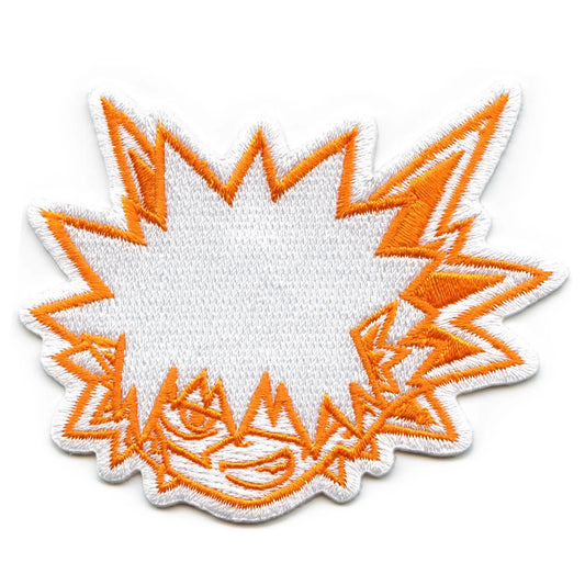 My Hero Academia Katsuki Bakugo Patch Orange Headshot Embroidered Iron On 