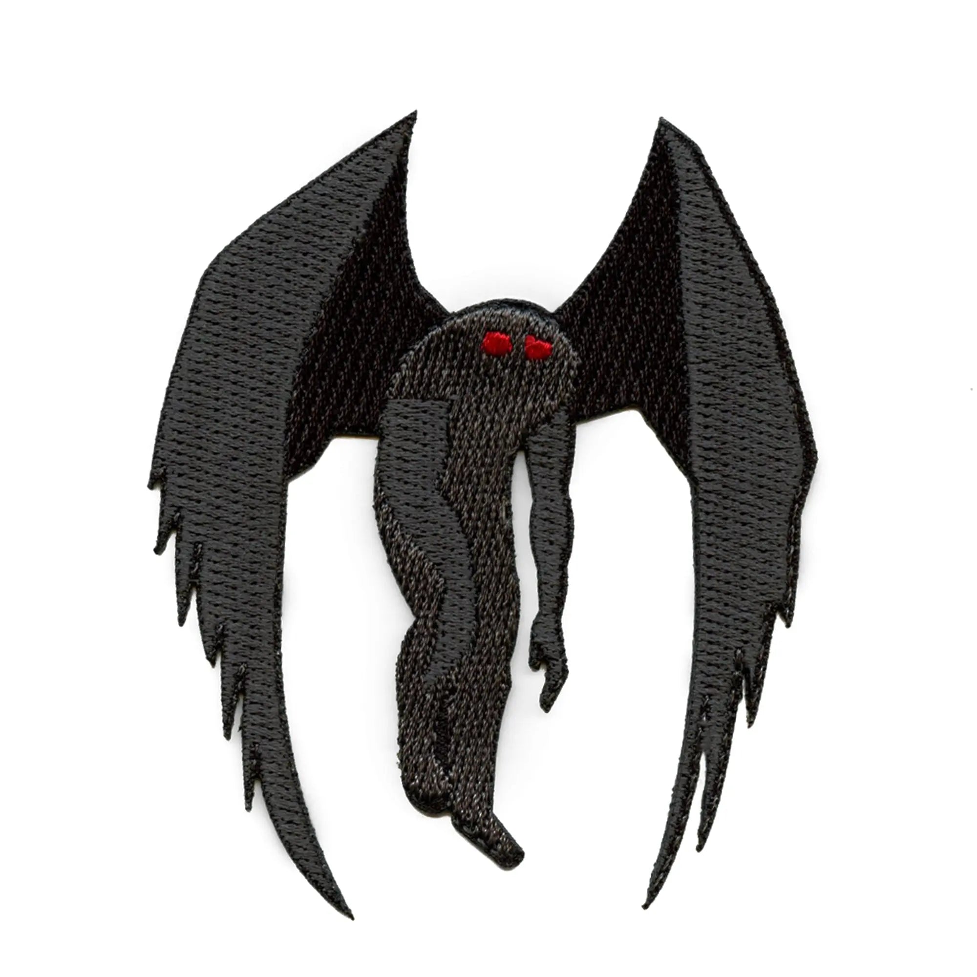 winged monsters mythology Mothman Humanoid Winged Creature Patch Folklore Mythology Legend Embroidered Iron On
