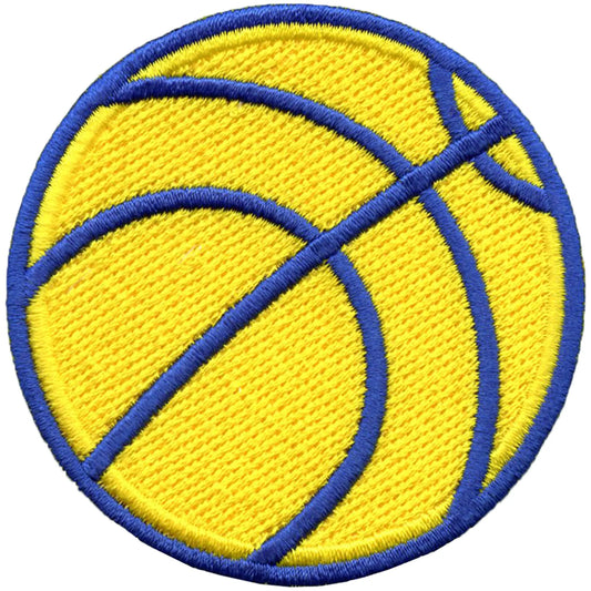 Blue & Gold Basketball Patch Sports Parody NBA Embroidered Iron On