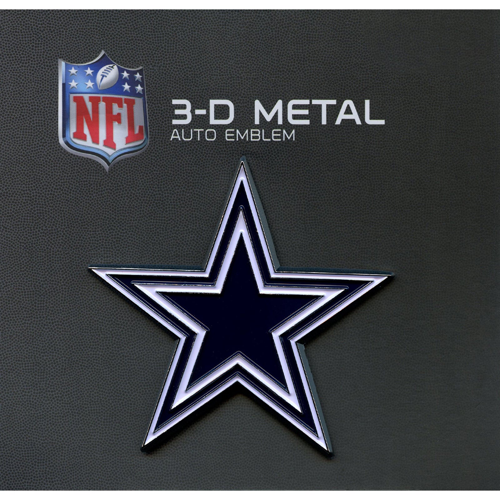 Dallas Cowboys Premium Solid Metal Chrome Plated Car Auto Navy Blue Emblem