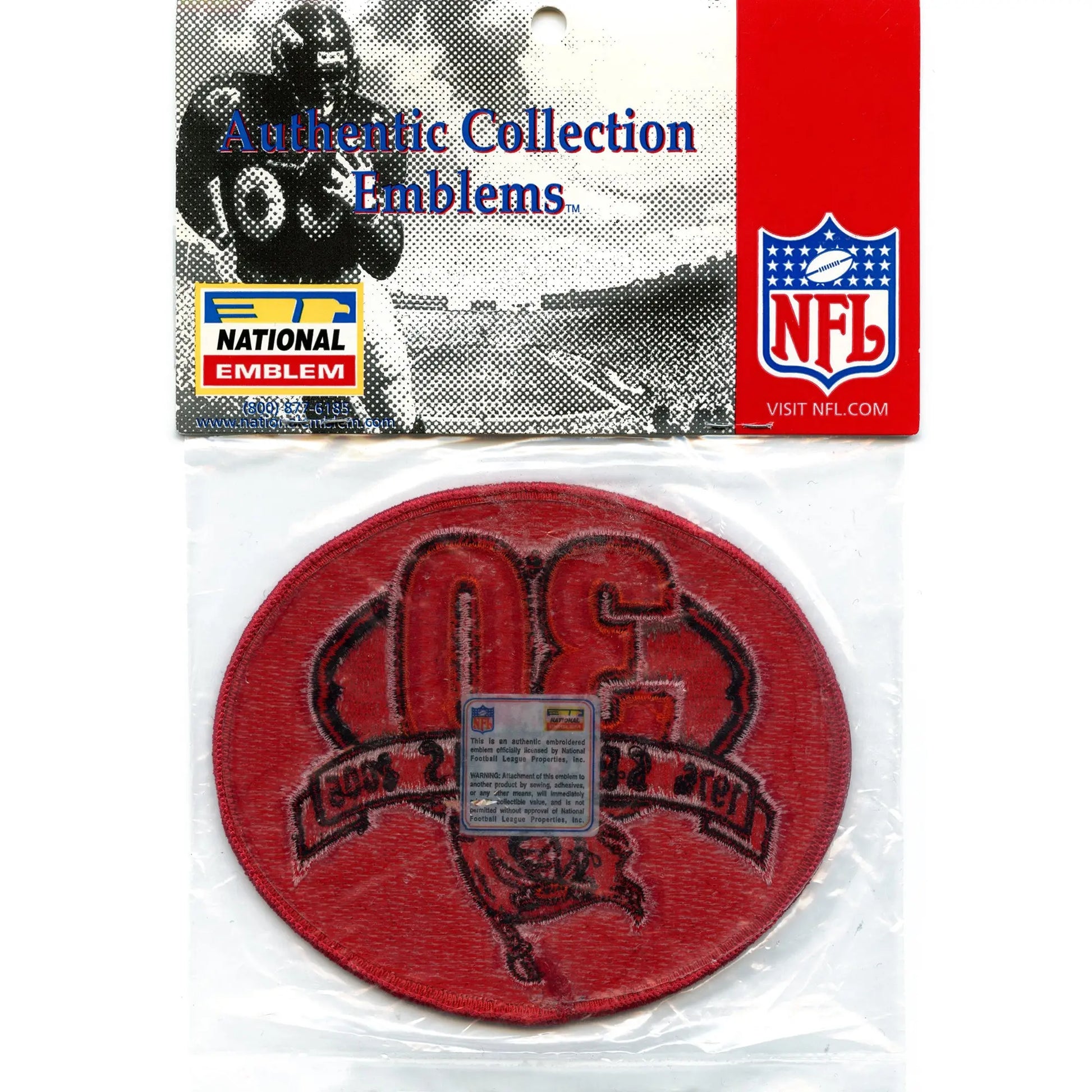 2005 Tampa Bay Buccaneers 30 Seasons Anniversary Patch 1976 