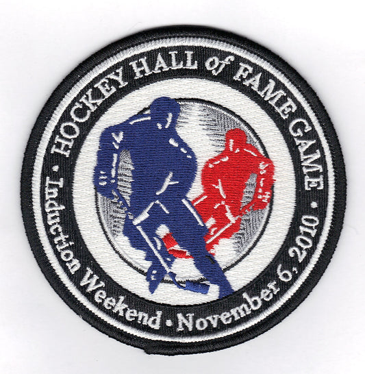 2010 Hockey Hall OF Fame Game Logo Jersey Patch (Buffalo Sabres & Toronto Maple Leafs) 