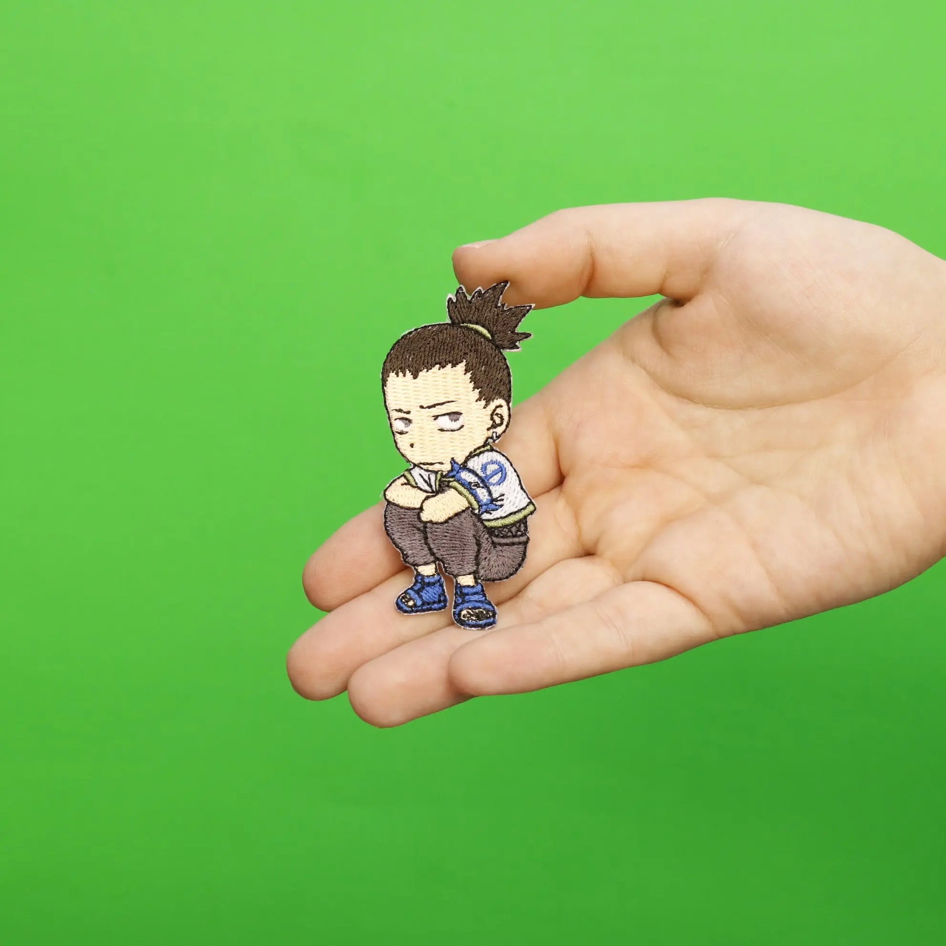 Naruto Anime Chibi Shikamaru Embroidered Iron On Iron On Patch