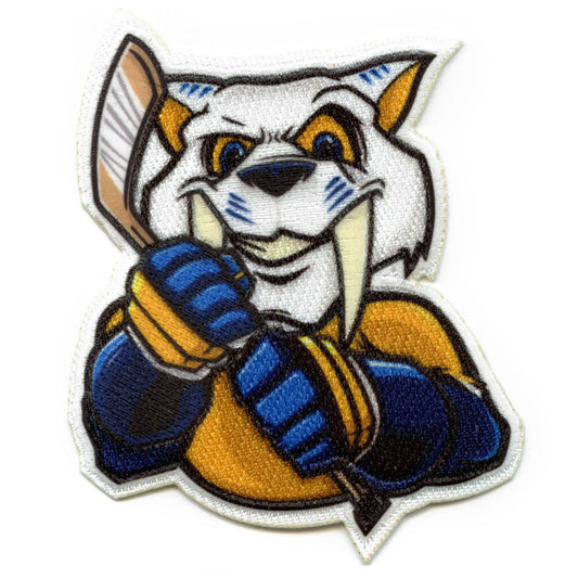 Nashville Tennessee Sabretooth Tiger FotoPatch Mascot Hockey Parody Embroidered Iron On