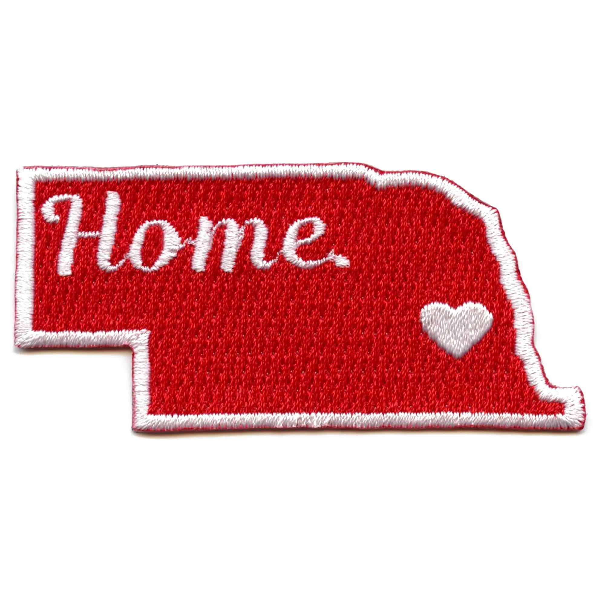 Nebraska Home State Patch College Parody Embroidered Iron On "M"