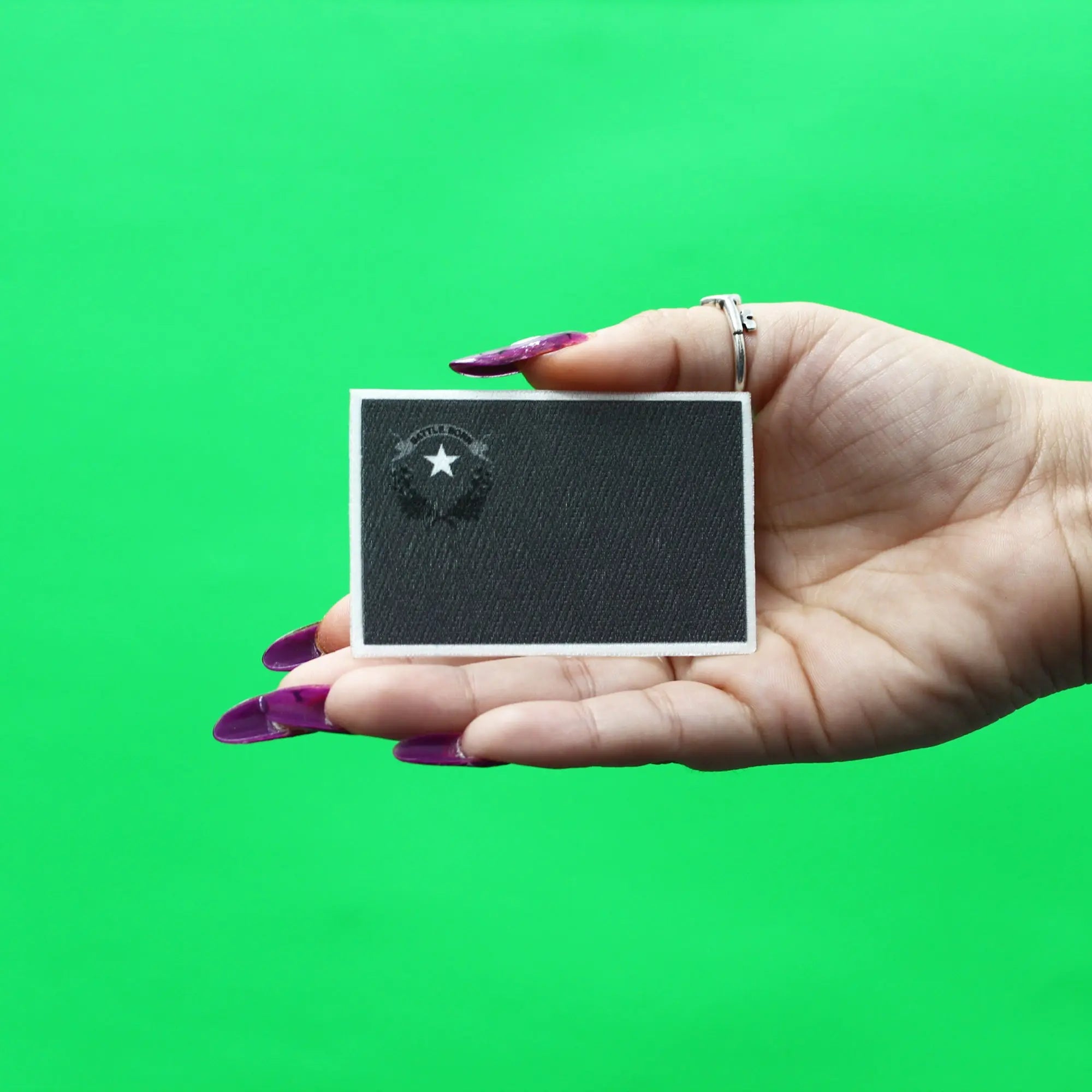 Nevada Patch State Flag Grayscale Embroidered Iron On