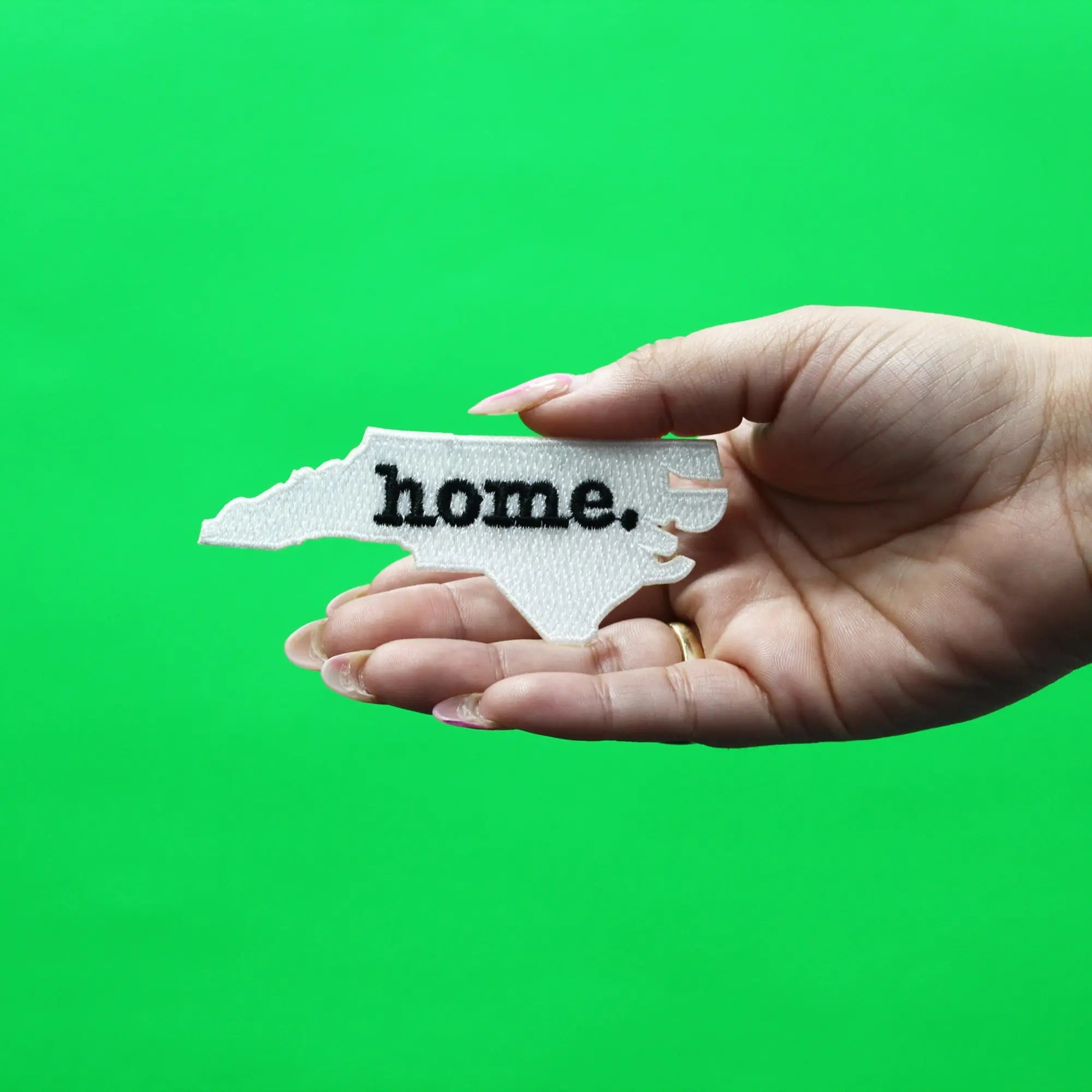 North Carolina Home State Embroidered Iron On Patch