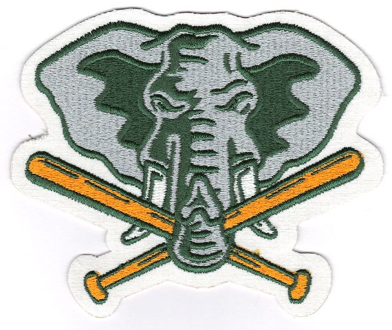 Oakland A's Athletics Elephant Crossing Bats Jersey Sleeve Patch  (1993-1994) – Patch Collection