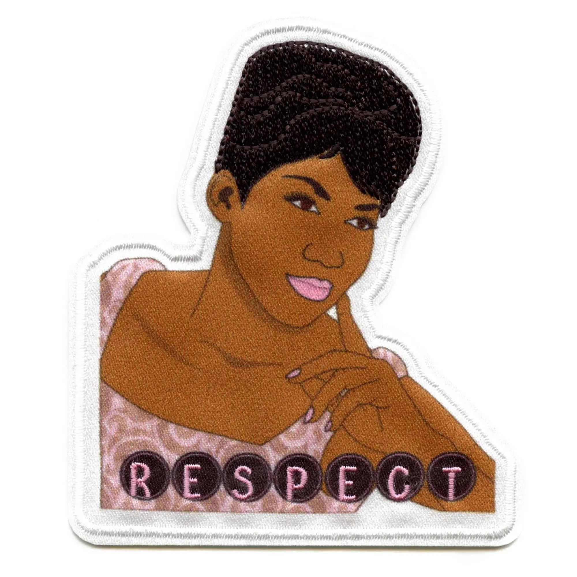Official Aretha Franklin Patch Respect Embroidered Iron On