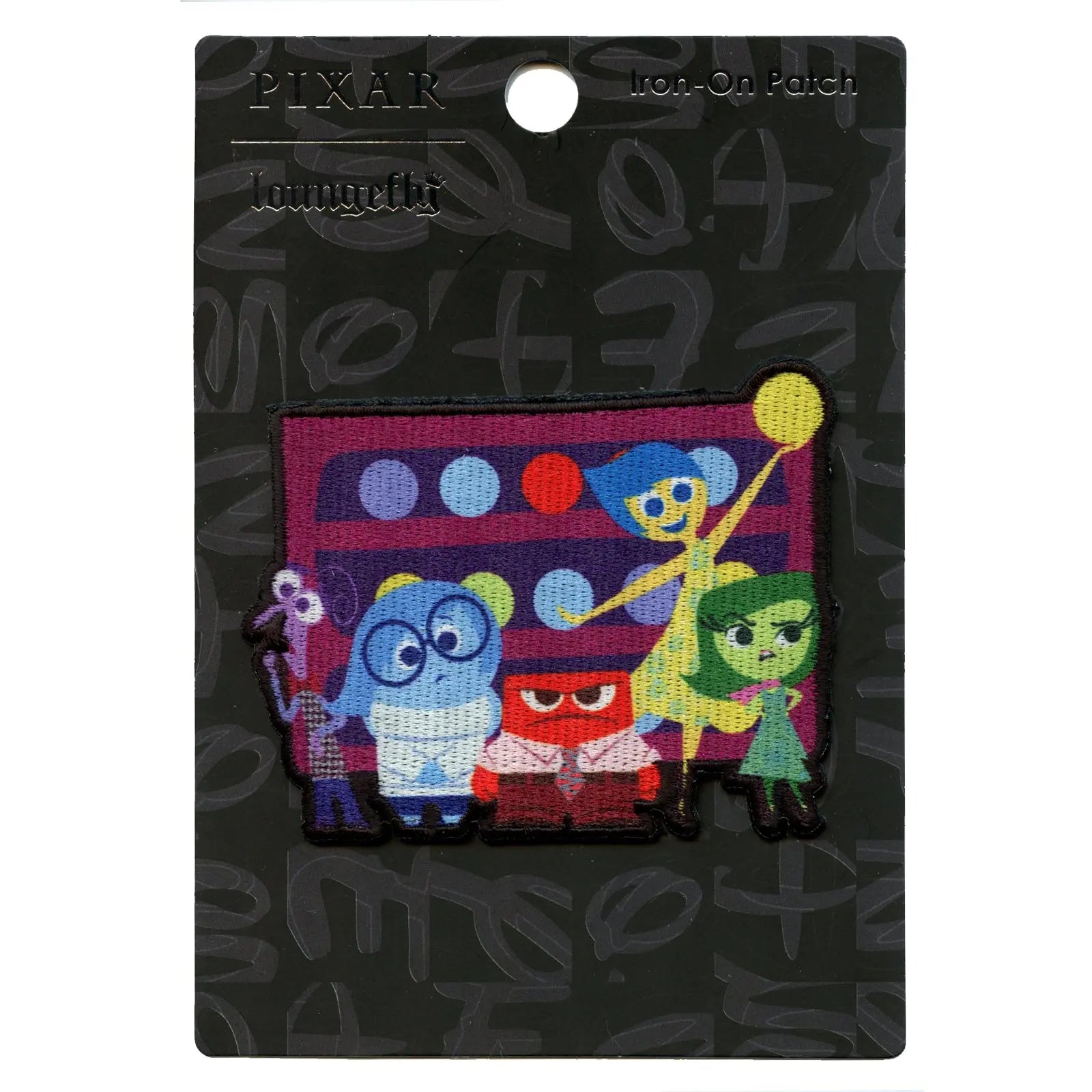 Official Disney's Inside Out Character Group Embroidered Iron On Applique Patch