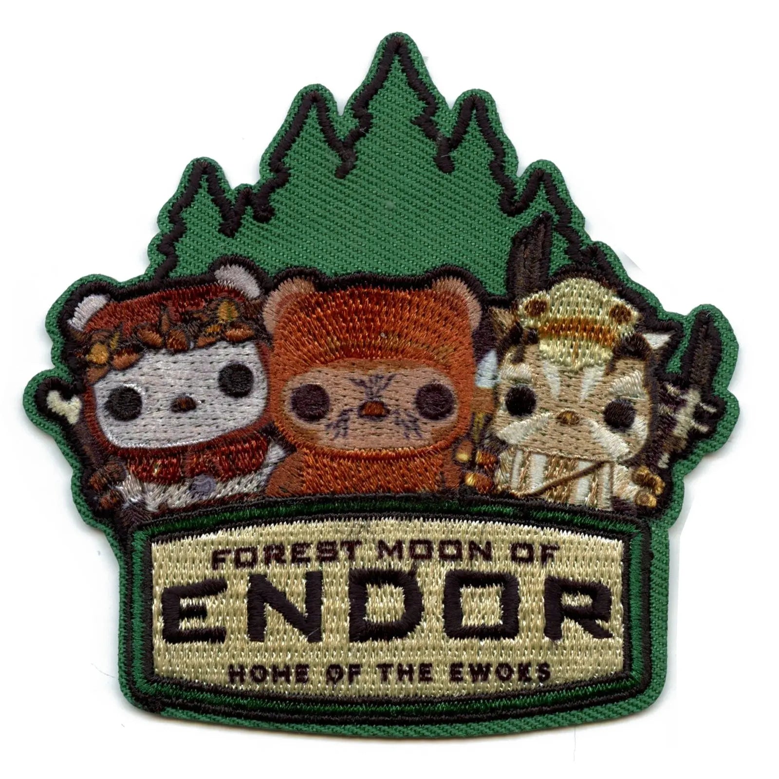 Official Star Wars POP "Forest Moon Of Endor" Embroidered Iron On Applique Patch