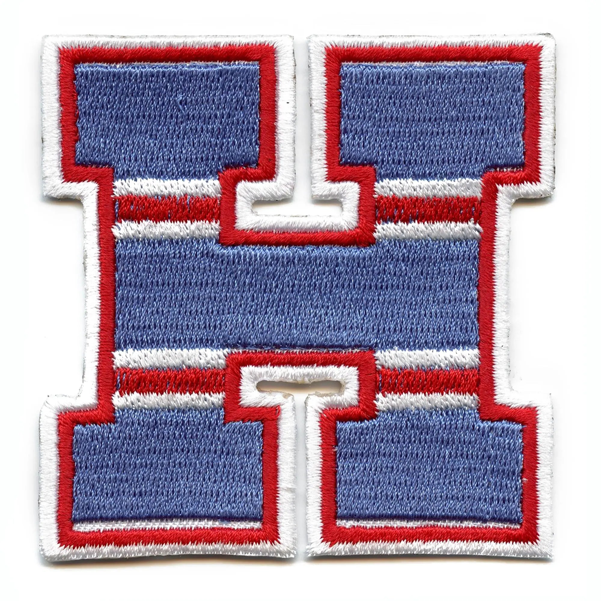 City Of Houston "H" Logo Retro Football Jersey Parody Embroidered Iron On Patch