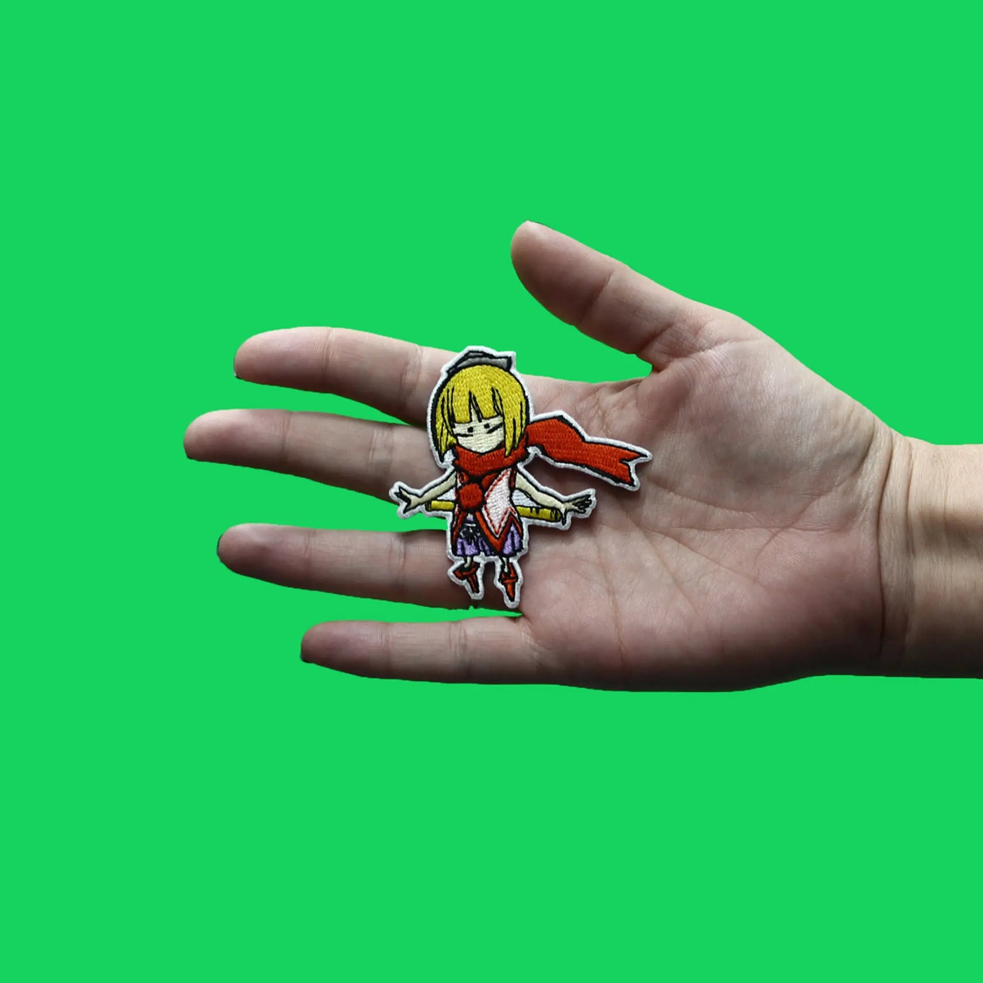 Okamiden Kurou Patch Flute Boy Embroidered Iron On