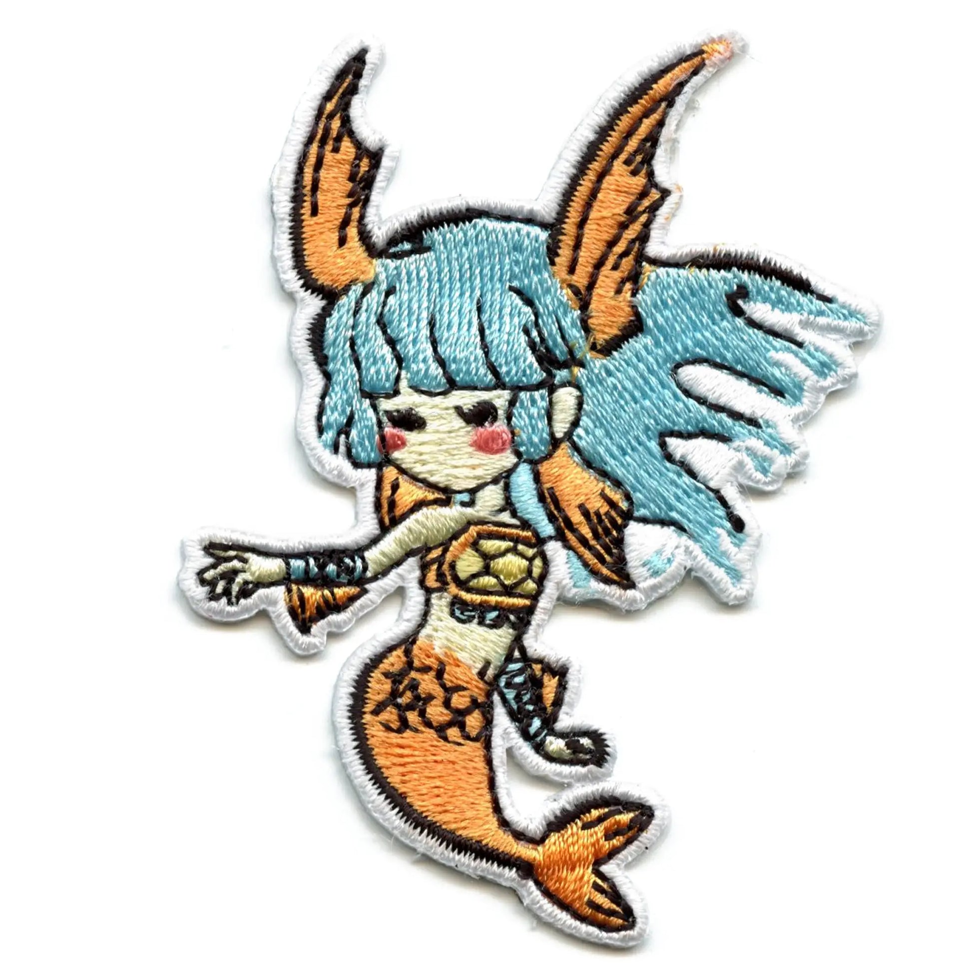 Okamiden Nanami Patch Game Mermaid Embroidered Iron On