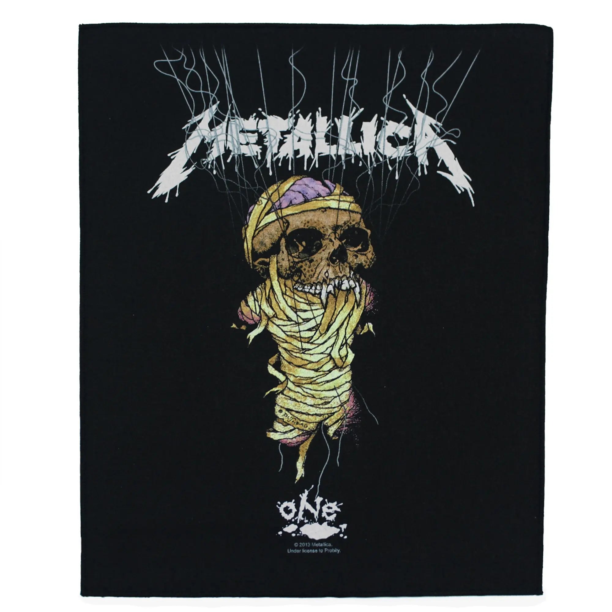 Metallica Back Patch Black and White SMALL Sew on 