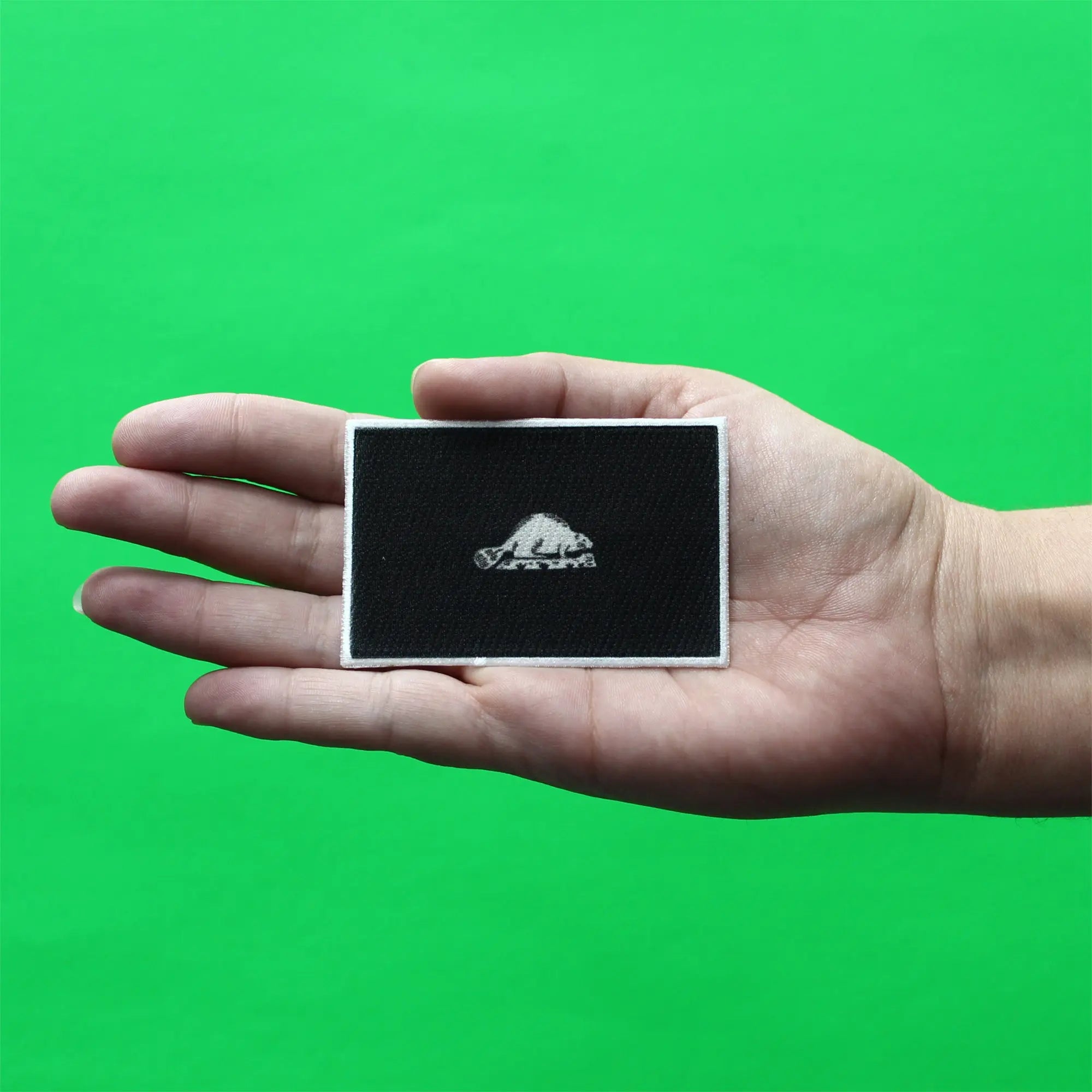 Oregon State Flag Patch Grayscale Back Embroidered Iron On