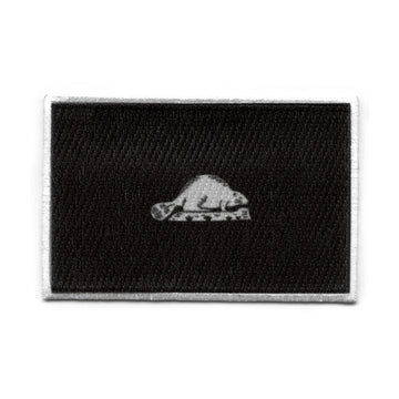 Oregon State Flag Patch Grayscale Back Embroidered Iron On 