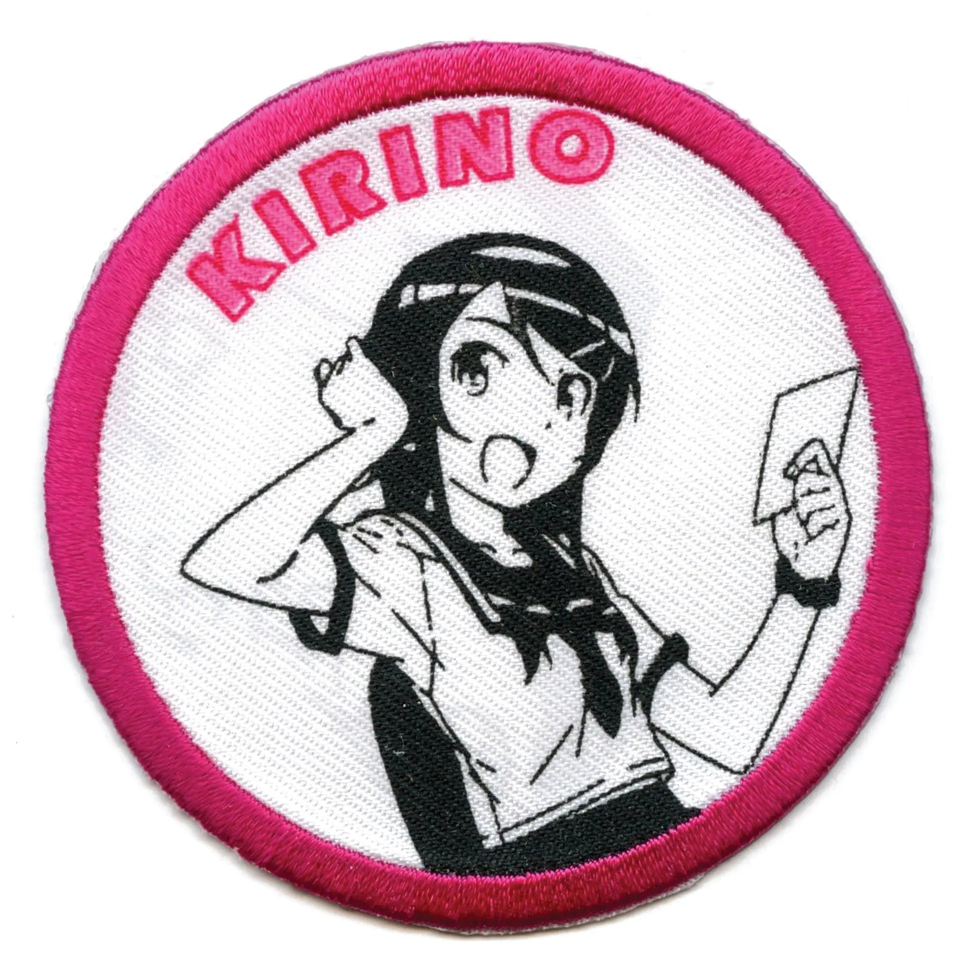 Oreimo Kirino Patch Pink Round Portrait Sublimation Iron On