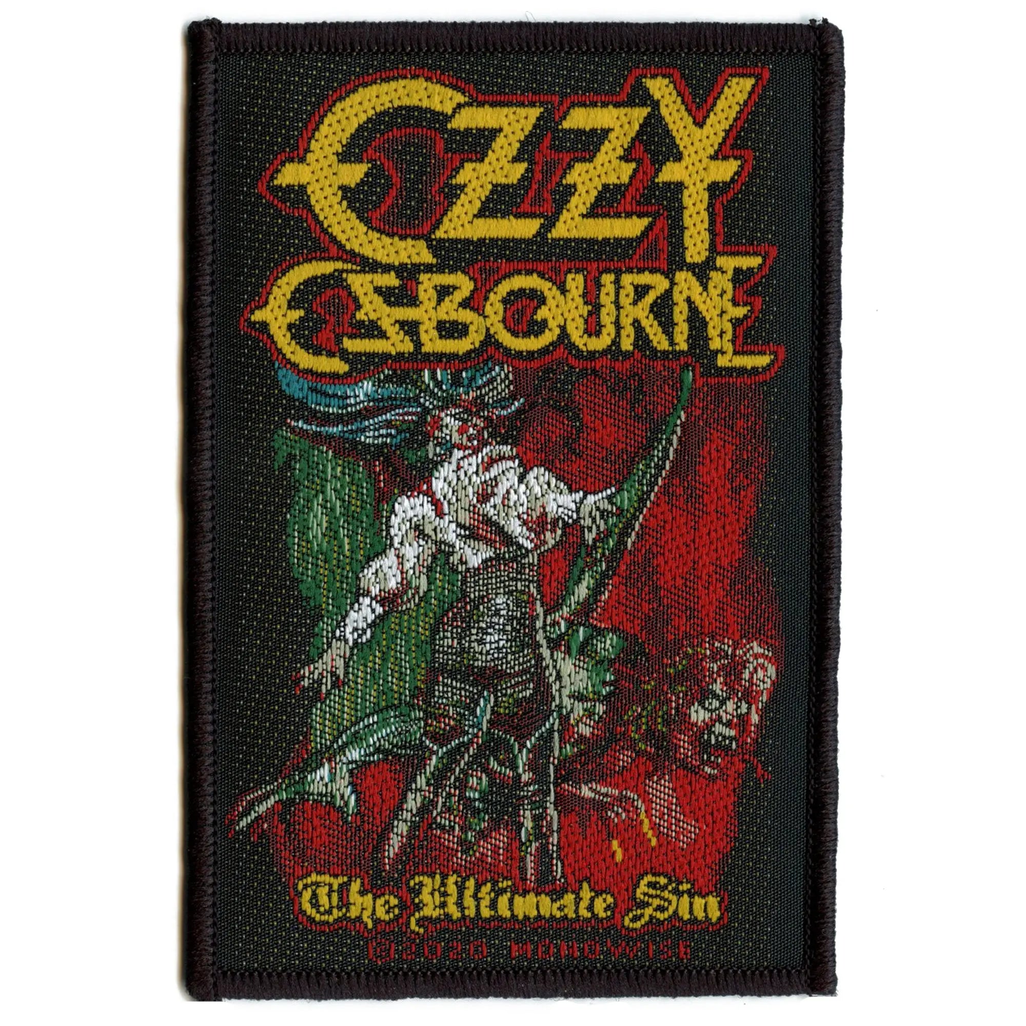 2020 Ozzy Osbourne The Ultimate Sin Woven Sew On Patch