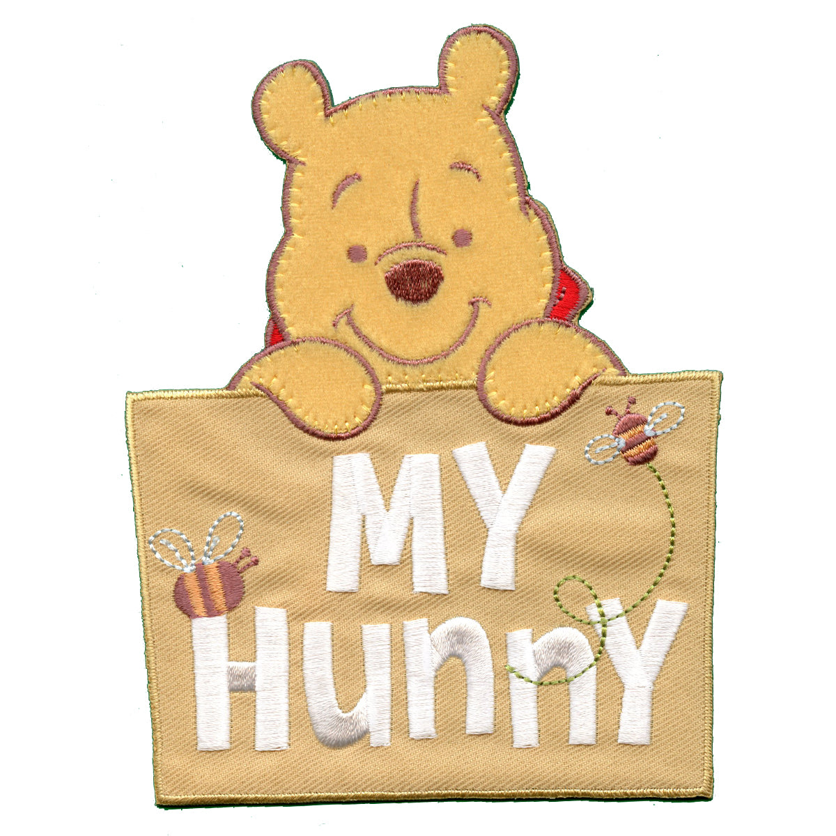 Disney Winnie The Pooh Pooh Hugging Bear Iron-On Applique - - Bed Bath &  Beyond - 8779481