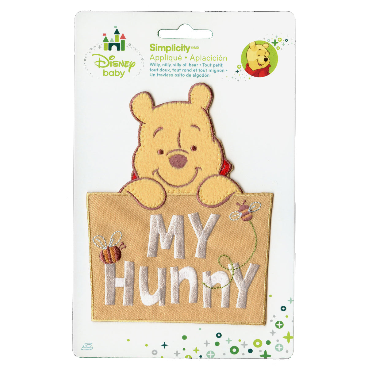 Disney Winnie The Pooh "My Hunny" Embroidered Applique Iron On Patch 