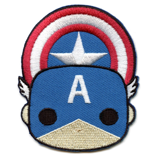 Official Marvel POP Captain America Embroidered Iron On Patch 