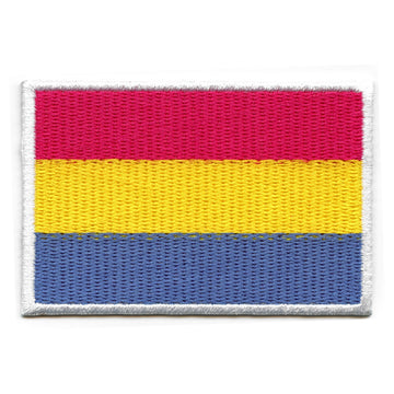 Pansexual Pride Flag Patch LGBTQ+ Embroidered Iron On 