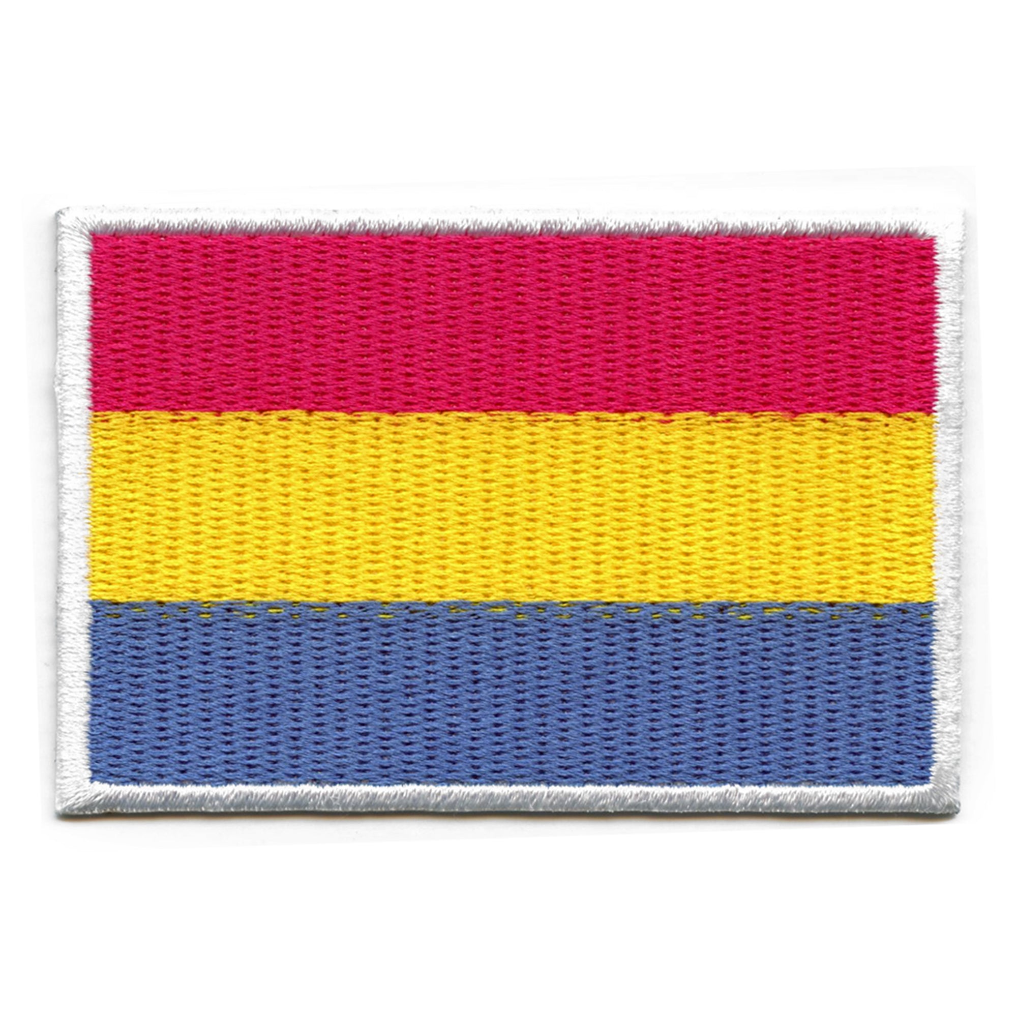 Pansexual Pride Flag Patch LGBTQ+ Embroidered Iron On